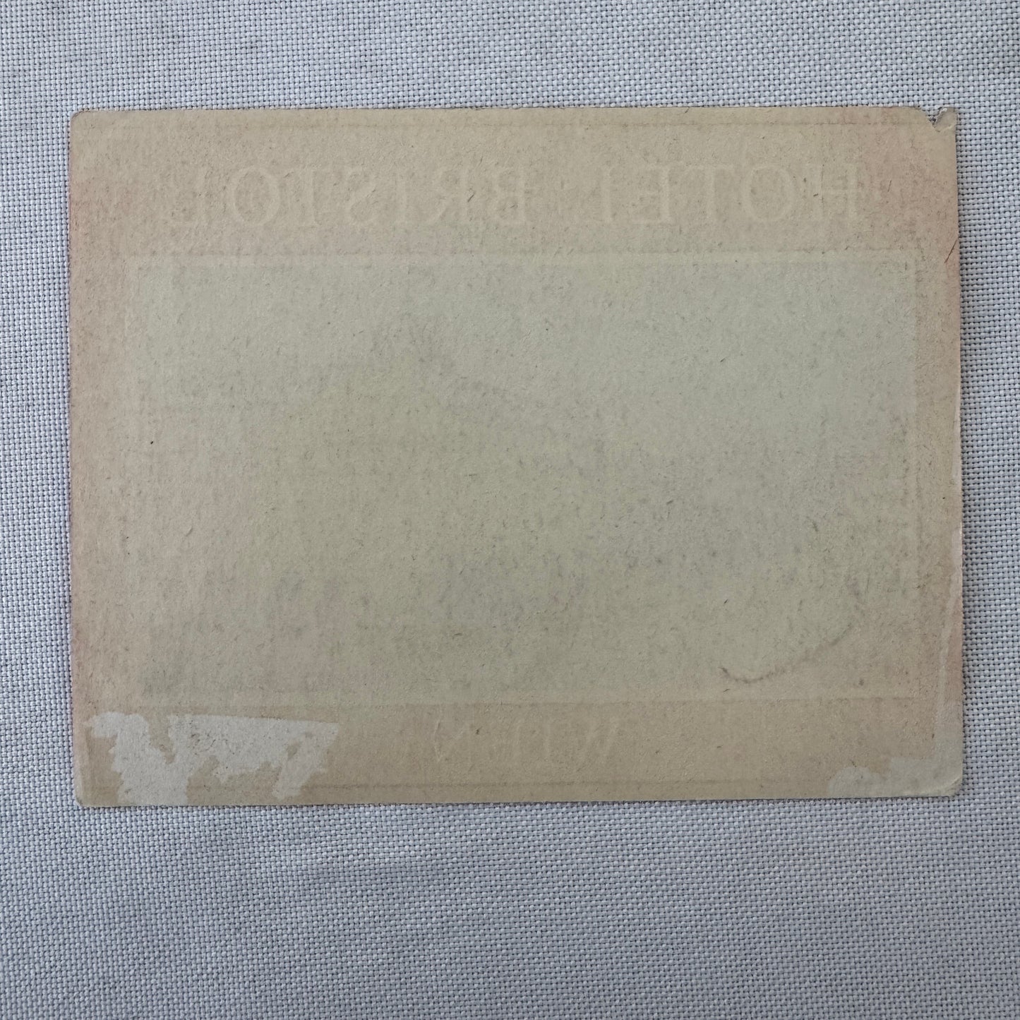 Vintage Hotel Travel Luggage Label Hotel Bristol Wien Vienna Austria