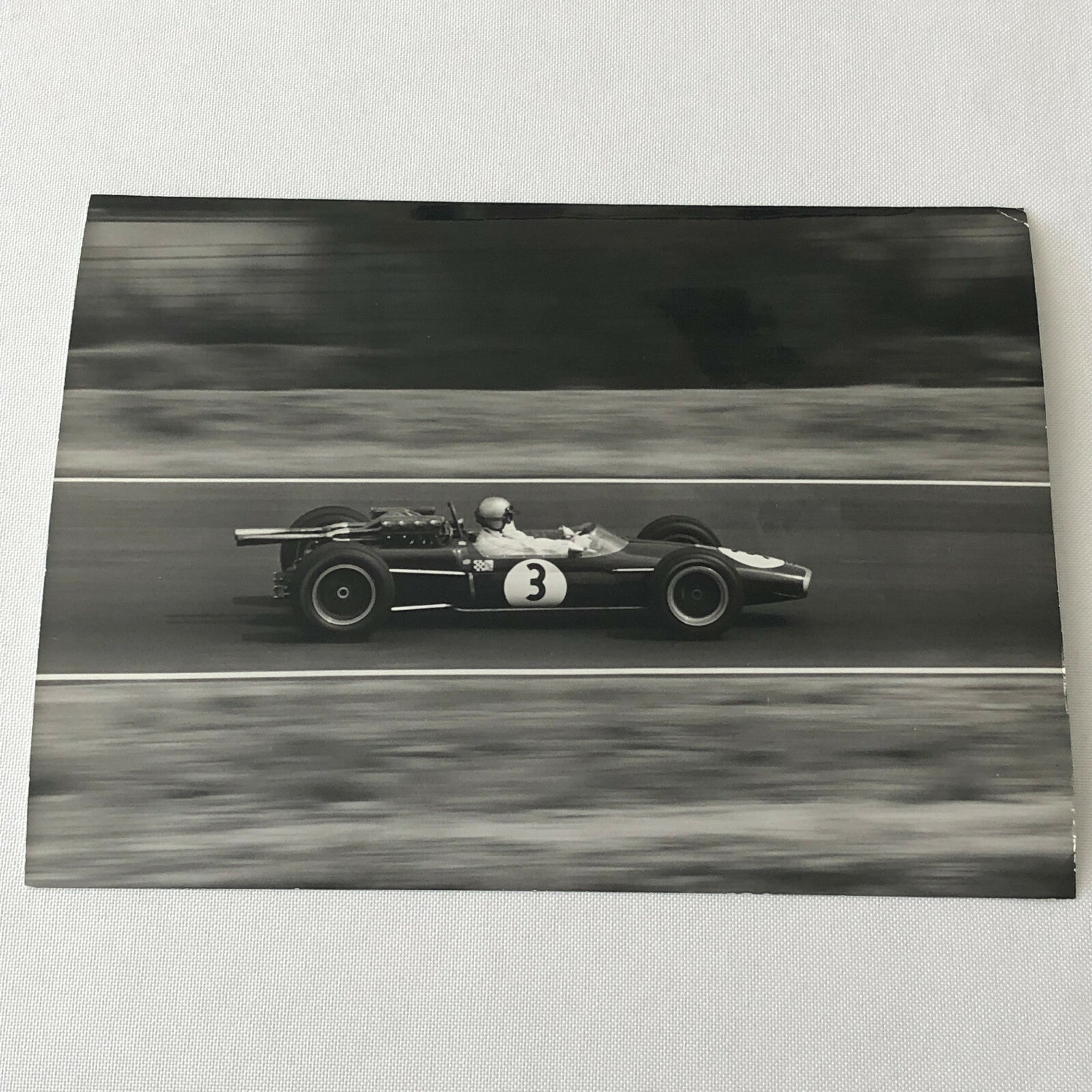 Vintage Racing Photo Photograph Jack Brabham Driver Race Car DPPI 