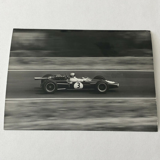 Vintage Racing Photo Photograph Jack Brabham Driver Race Car DPPI 