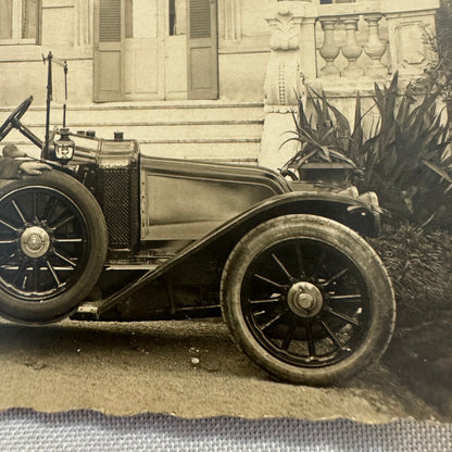 Vintage Real Photo Postcard Post Card RPPC Photograph Man with Car Automobile
