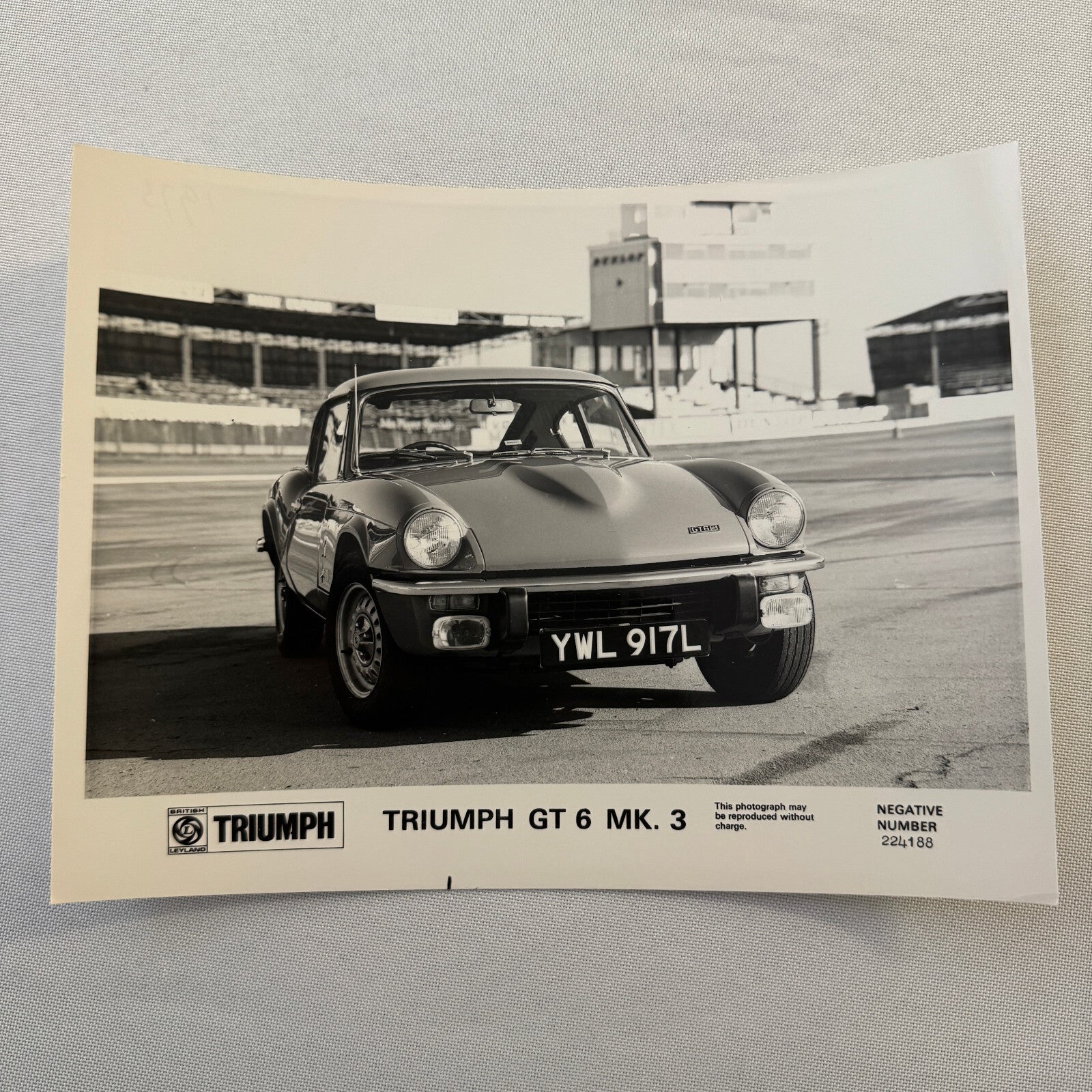 Triumph GT6 MK 3 Car Factory Press Photo Photograph Print 1973 Triumph GT 6