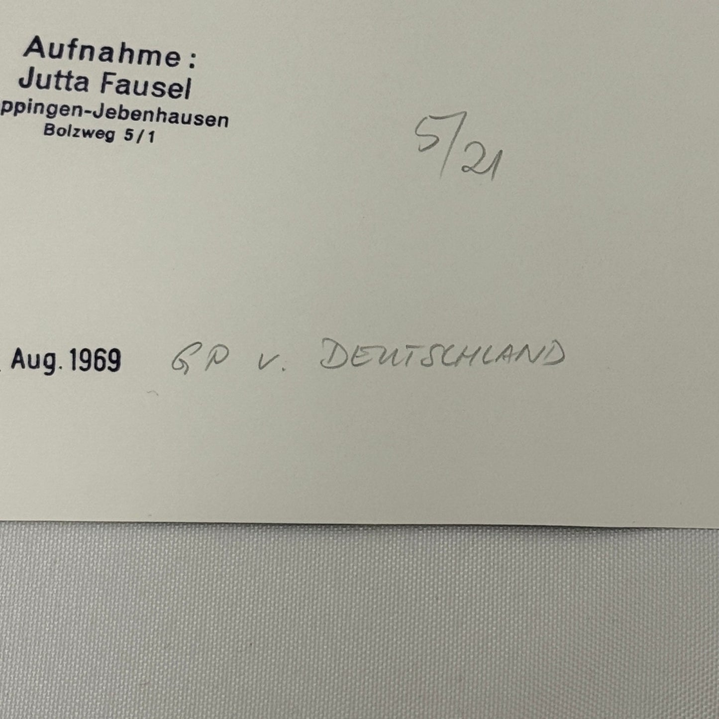 Vintage Racing Photo Mario Andretti 1969 German Grand Prix Motorsport Dave Sims