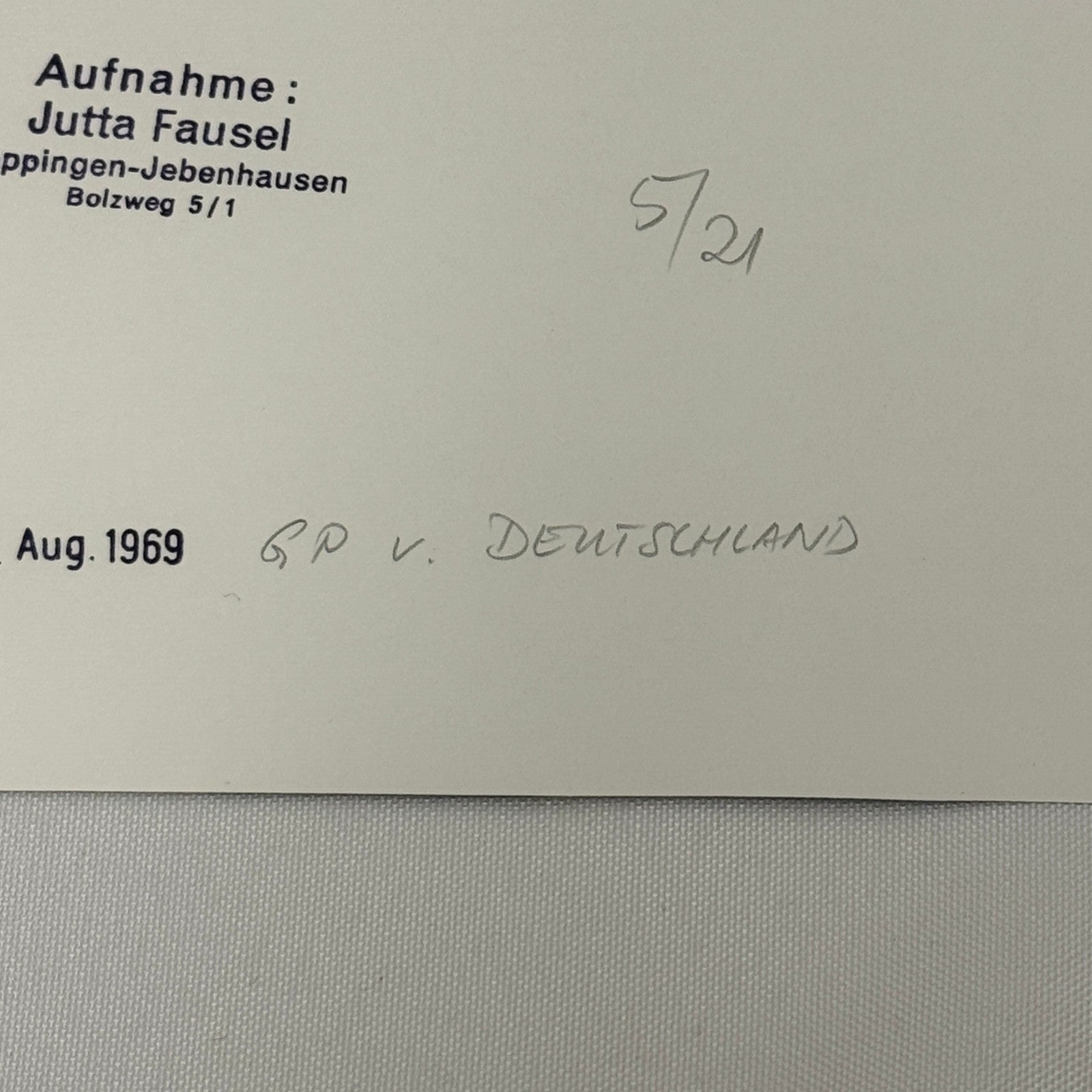 Vintage Racing Photo Mario Andretti 1969 German Grand Prix Motorsport Dave Sims