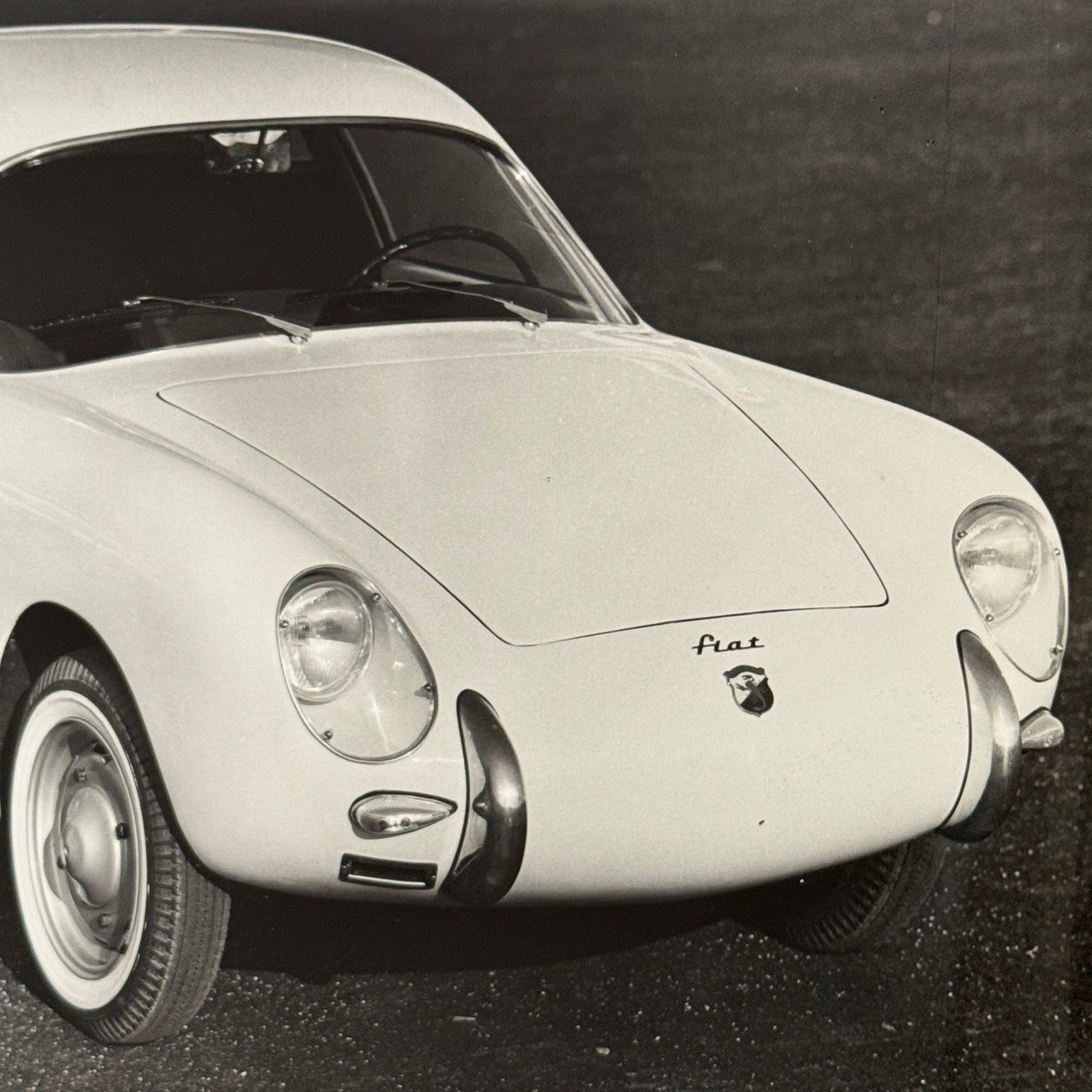 Fiat Abarth 500 Zagato Car Photo Photograph Print Vintage