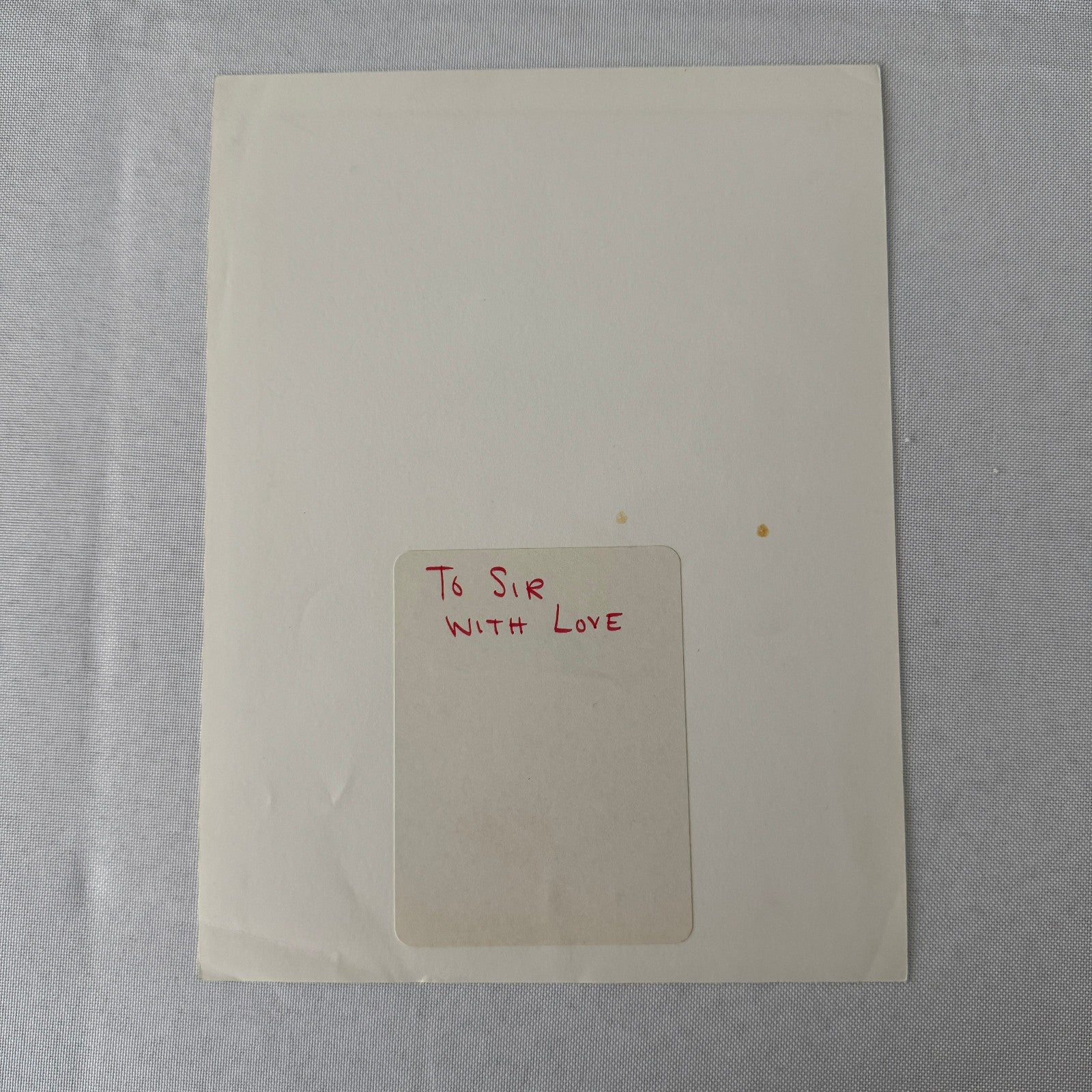 Vintage Movie Still Photo Photograph Sidney Poitier To Sir With Love