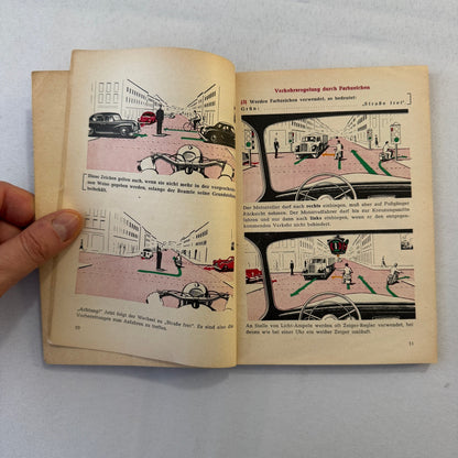 1953 Drivers Training Handbook Book German Germany Car Automobile