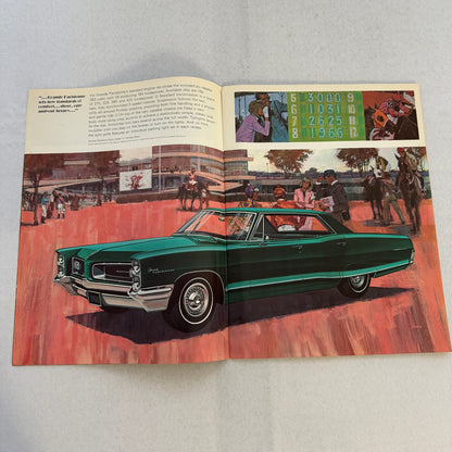 1966 Pontiac Sales Brochure Catalog Grand Parisienne Laurentian Strato Chief