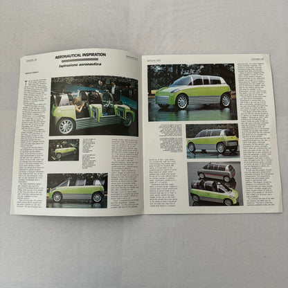 Bertone Slim Concept Car Prototype Sales Brochure Catalog 2000