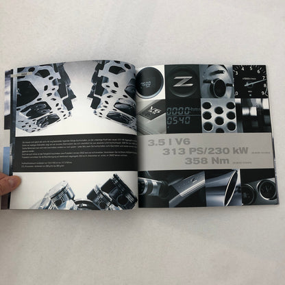 Nissan 350Z 350 Z Coupe and Roadster Car Sales Brochure Catalog GERMAN Text 2007