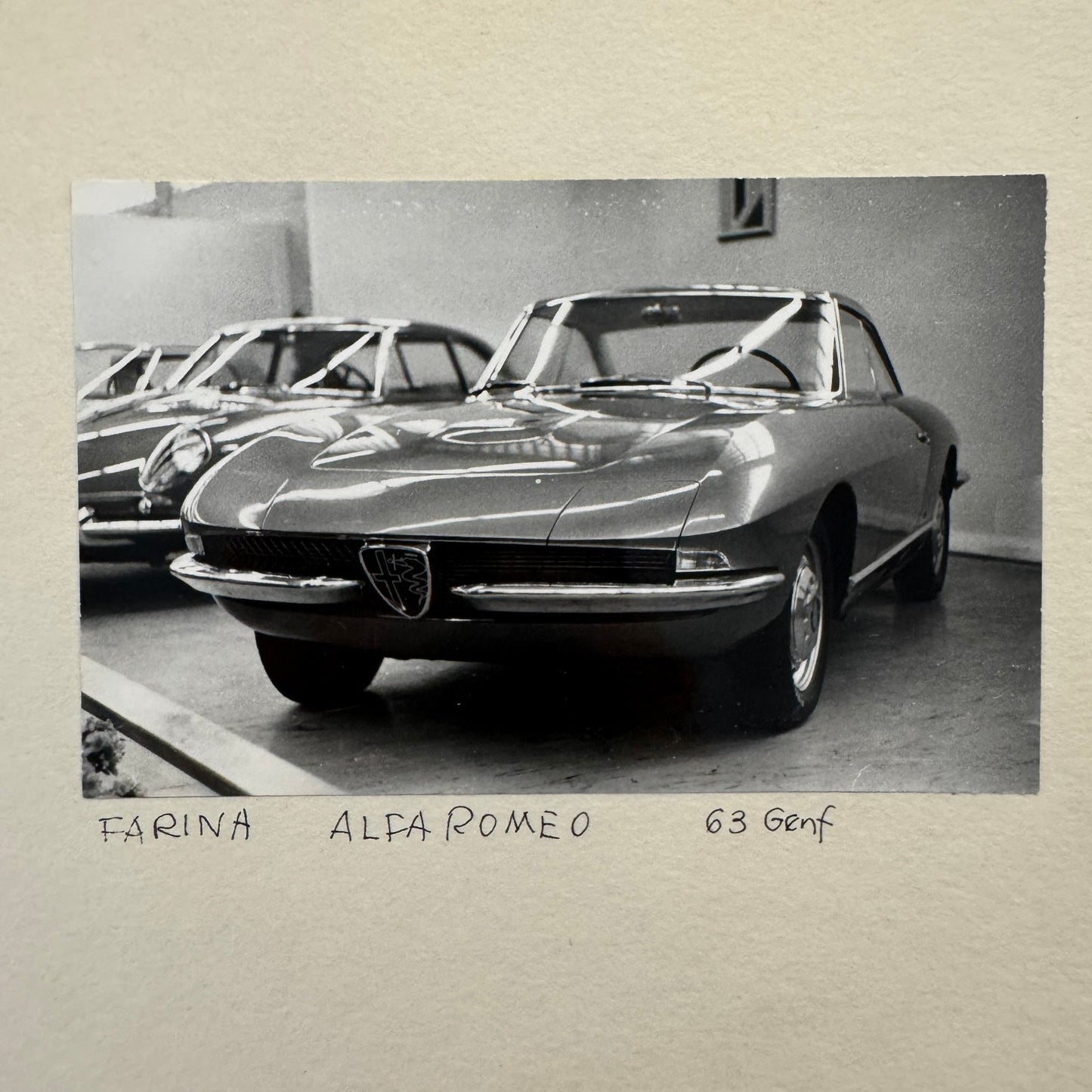 1963 Alfa Romeo 2600 Sprint Coupé Speciale by Farina Photo Photograph Vintage