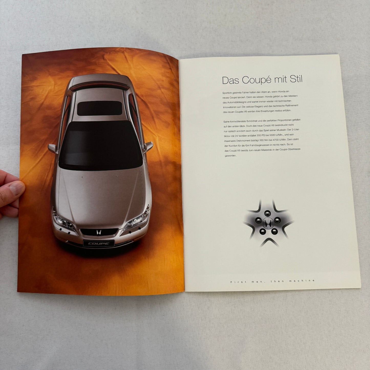 1998 1999 Honda Accord Coupe V6 Car Sales Brochure Swiss Market German Text