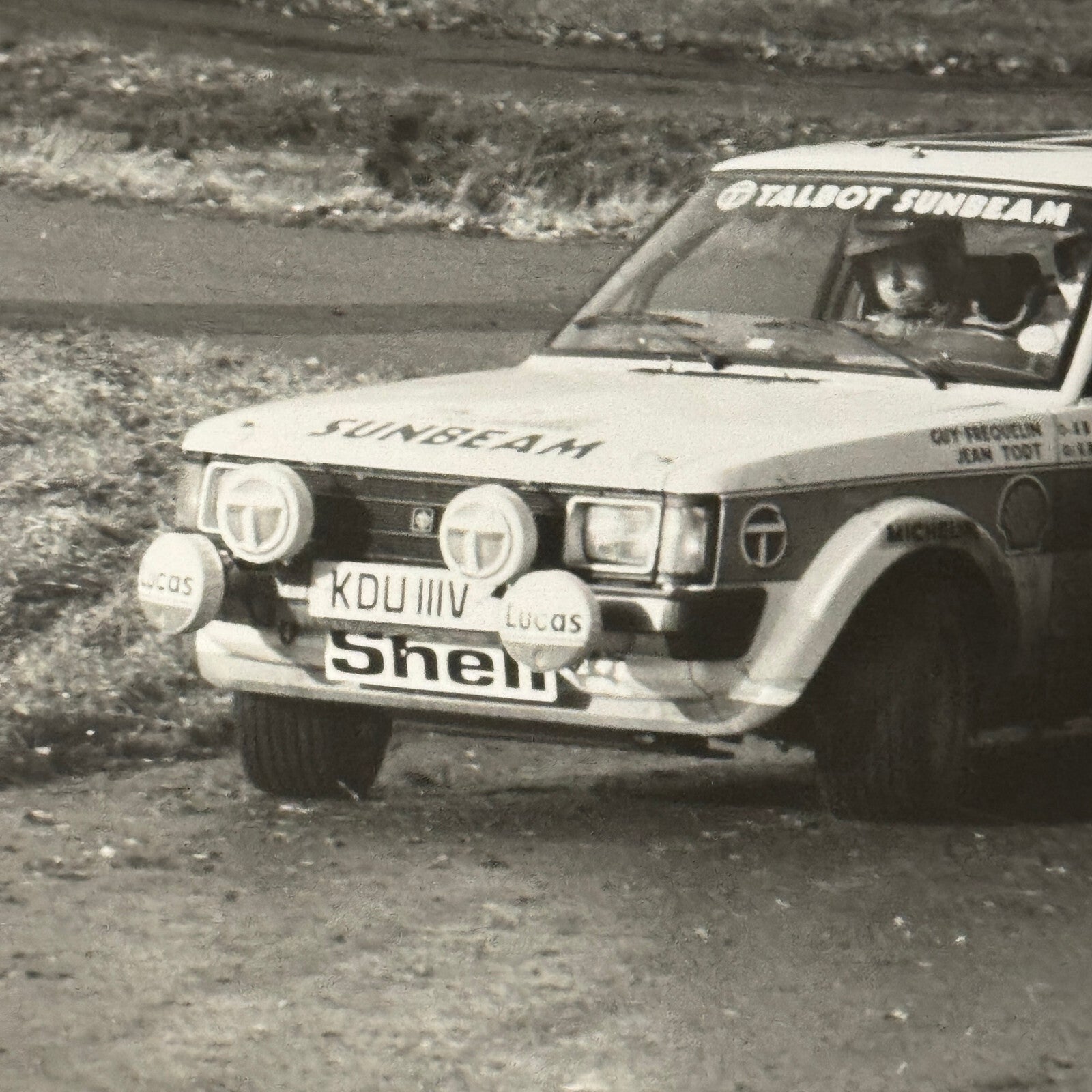 1980 RAC Rally Rallye Car Racing Photo Photograph Talbot Sunbeam Vintage Car