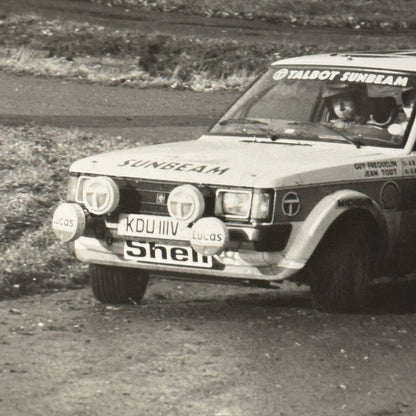 1980 RAC Rally Rallye Car Racing Photo Photograph Talbot Sunbeam Vintage Car