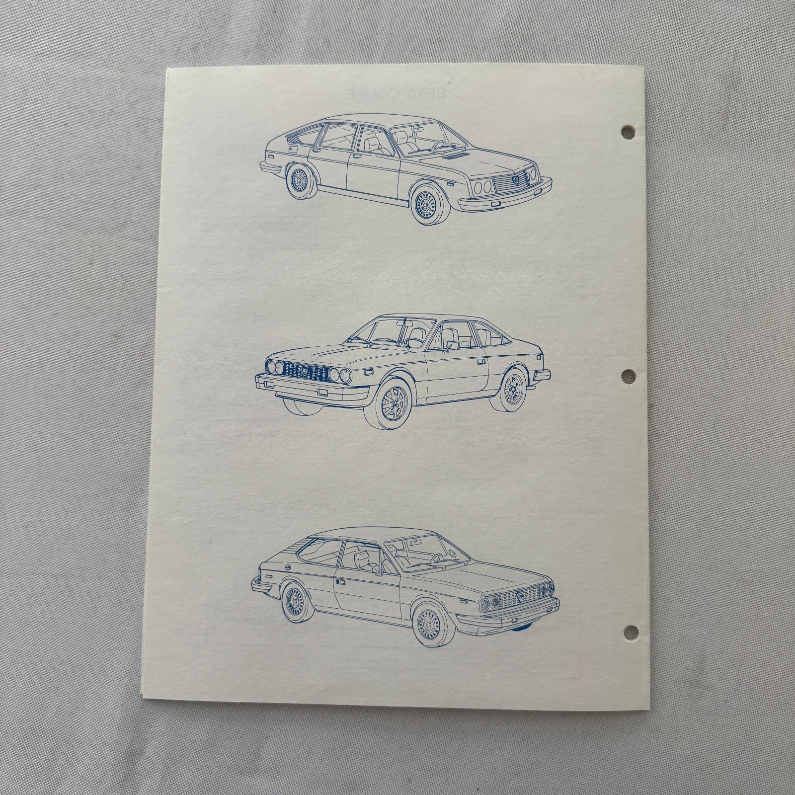 1977 Lancia Press Kit Brochure Photos Beta HPE Coupe Scorpion Sedan + 