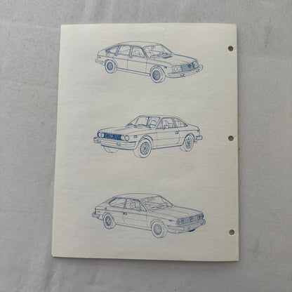 1977 Lancia Press Kit Brochure Photos Beta HPE Coupe Scorpion Sedan + 