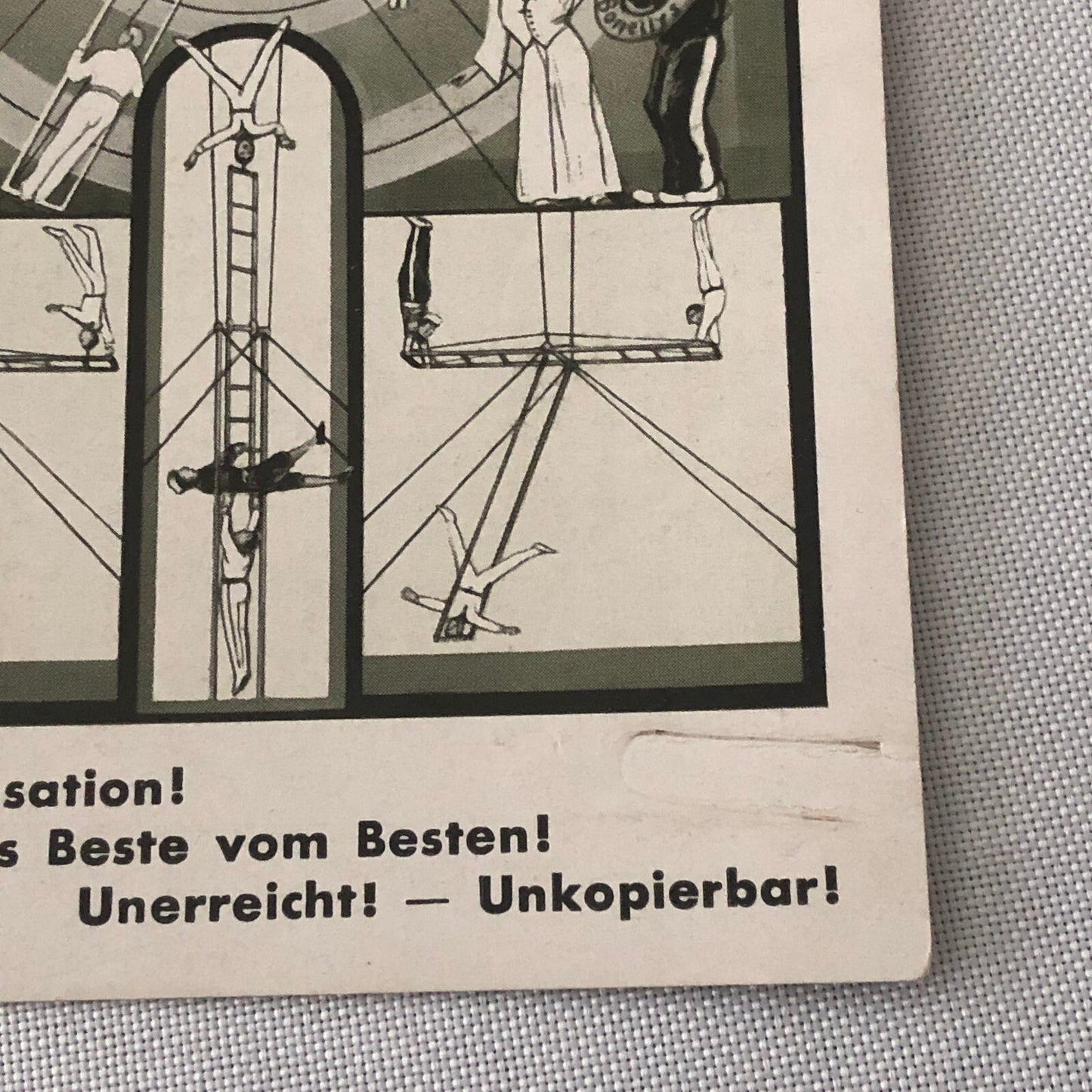Circus Acrobat Act Postcard Post Card Vintage 4 Original Bonellys