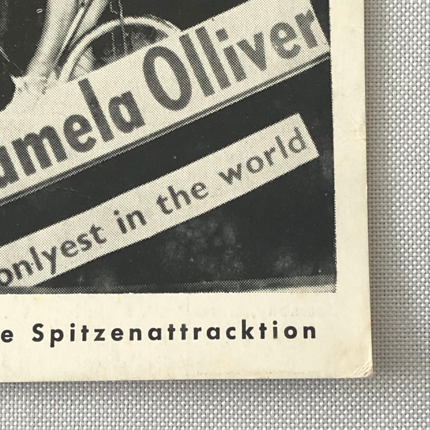 Circus Bicycle Act Performer Postcard Post Card Miss Pamela Olliver