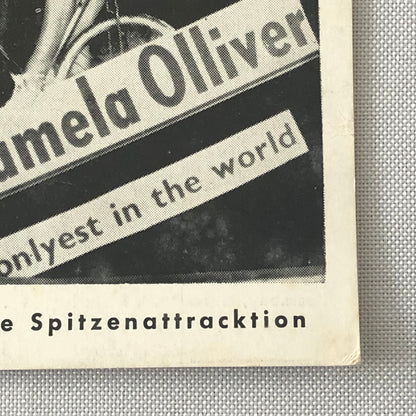 Circus Bicycle Act Performer Postcard Post Card Miss Pamela Olliver