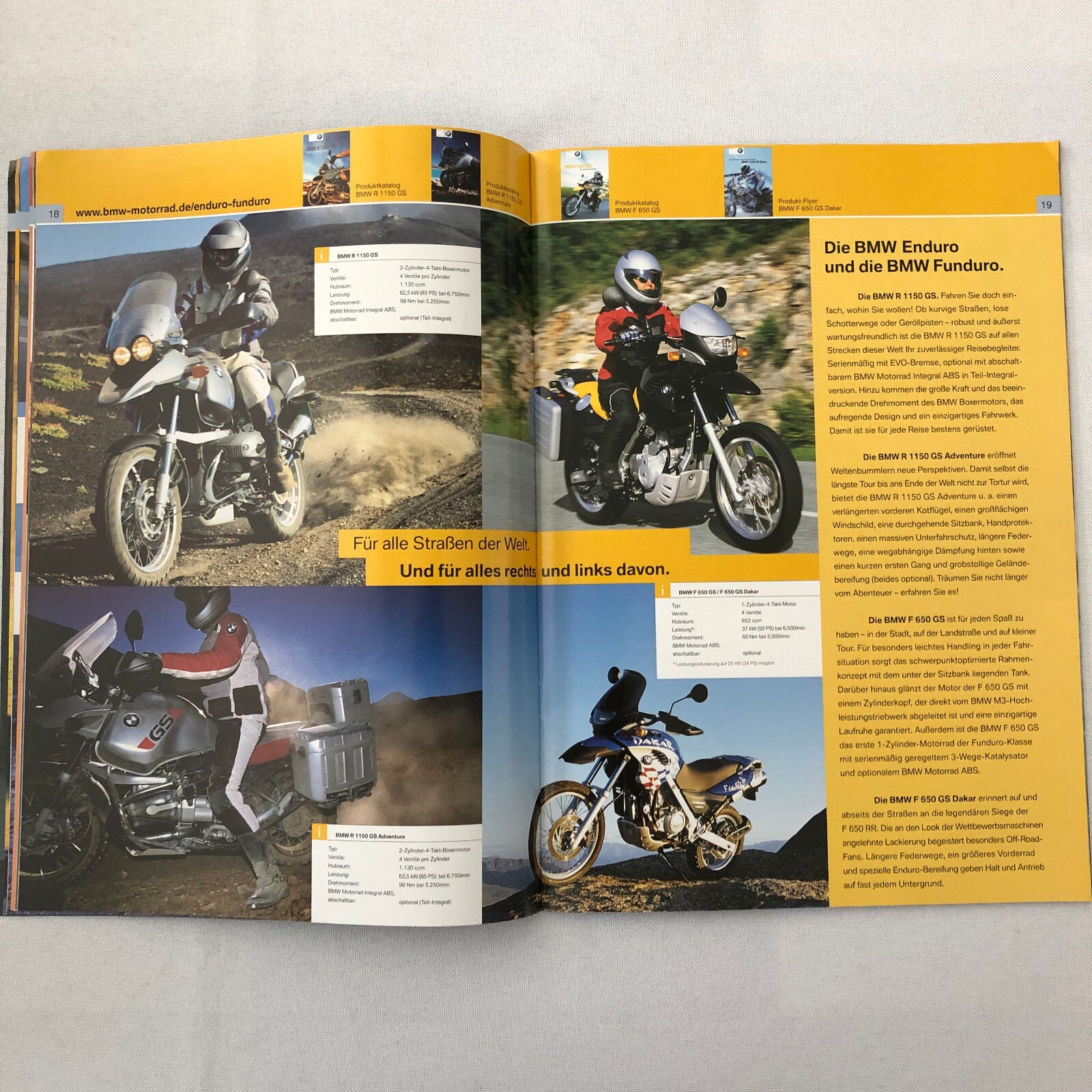 2004 BMW Motorcycle and Accessory Brochure Lot of 2 GERMAN TEXT 