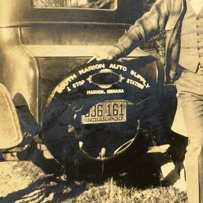 Vintage Car Automobile Photo Photograph Print Snapshot Man