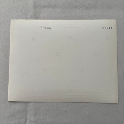 1971 Chevrolet Camaro SS Coupe Factory Press Photo Photograph Vintage Chevy