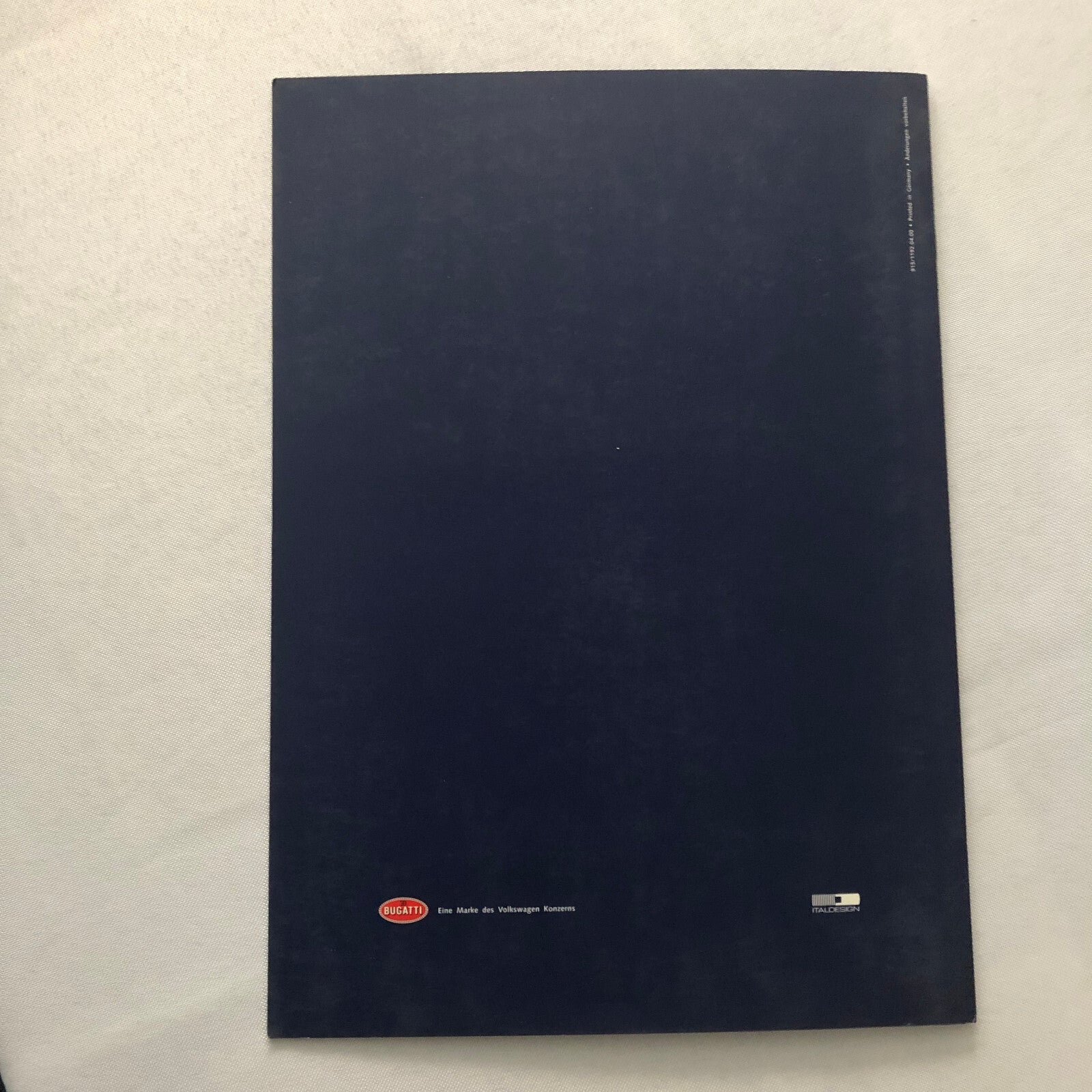 Bugatti EB 218 Concept Car Sales Brochure Catalog Bugatti EB218