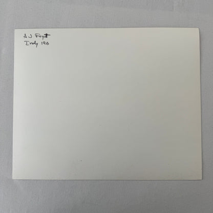 Vintage Indy Racing Photo AJ Foyt Car Motorsport Modern Print