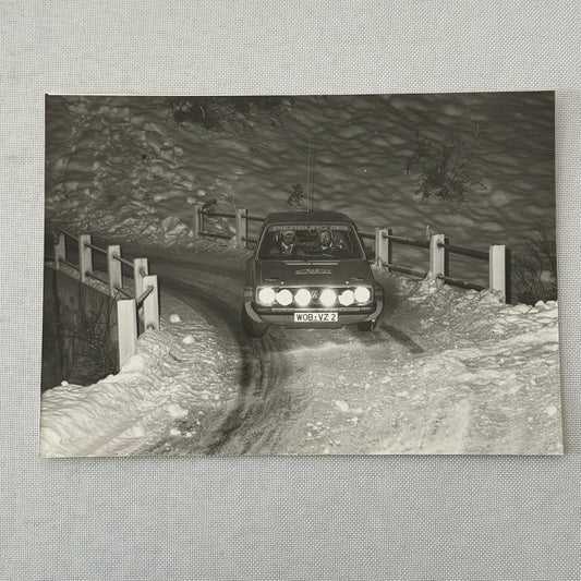 1980 Rallye Monte Carlo Press Photo Photograph DPPI Volkswagen VW Golf GTi