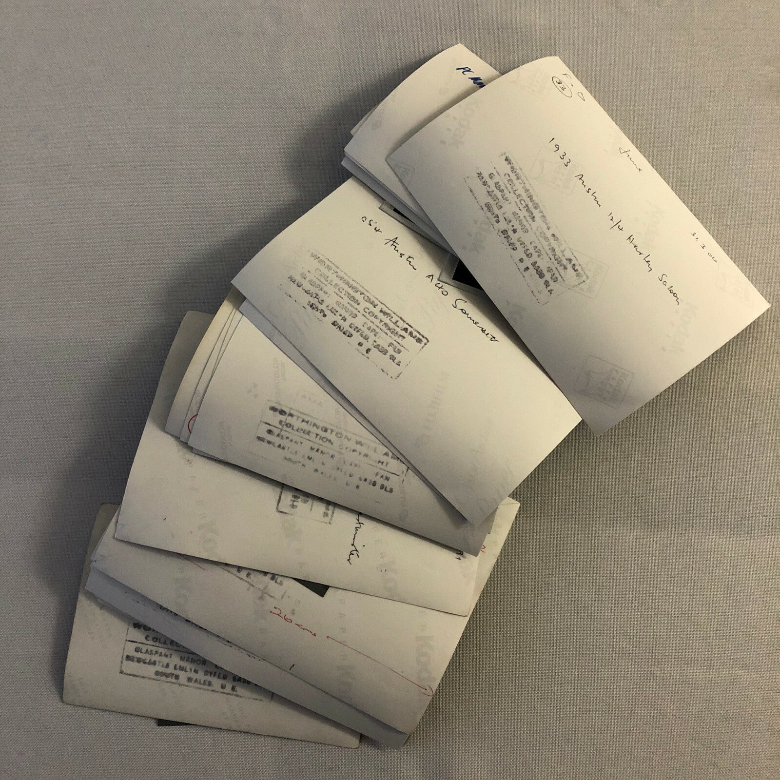 Vintage Austin Barn Find Junk Yard Car Part Photo Photograph Lot of 30