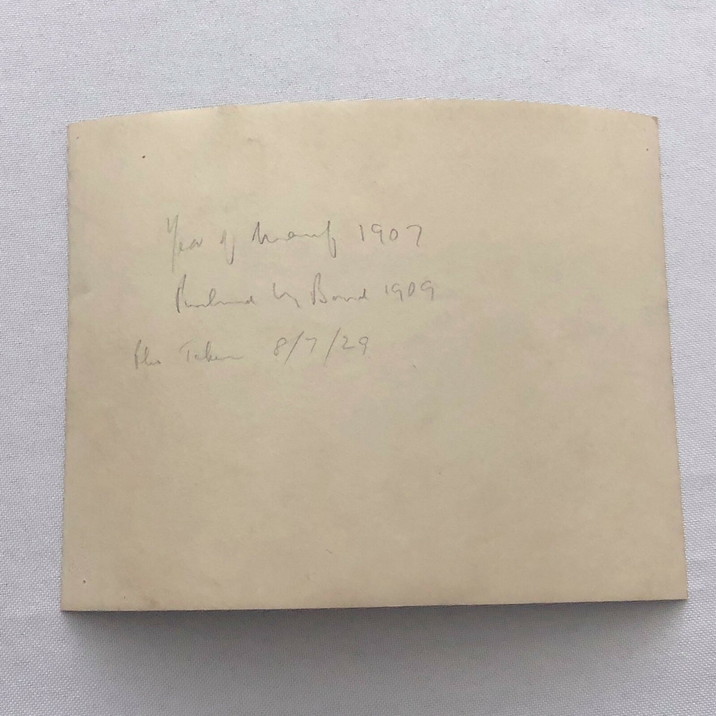 Vintage Photograph Photo Early Antique Car with Driver Chauffeur ? 