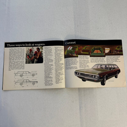 1972 Dodge Car Sales Brochure Catalog Dart Demon Challenger Coronet Charger +