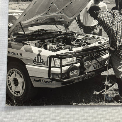 Audi 200 Quattro Safari Rallye Rally Kenya Masai Tribe Press Photo Photograph