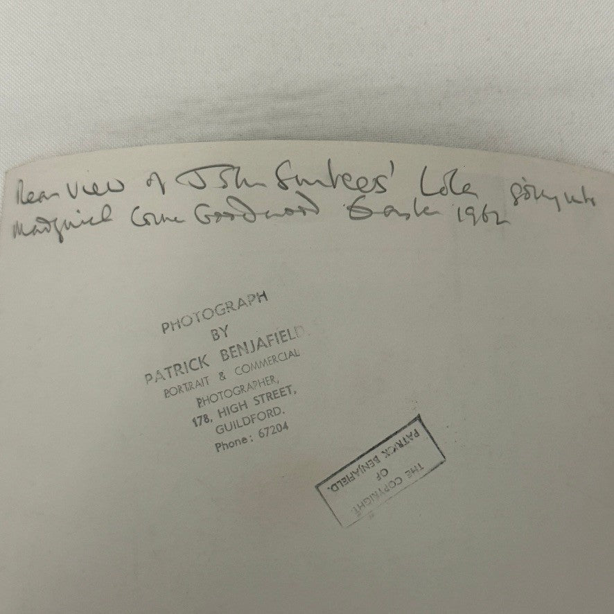 Vintage Racing Photo John Surtees Goodwood 1962 Lola Car Photograph Motorsport