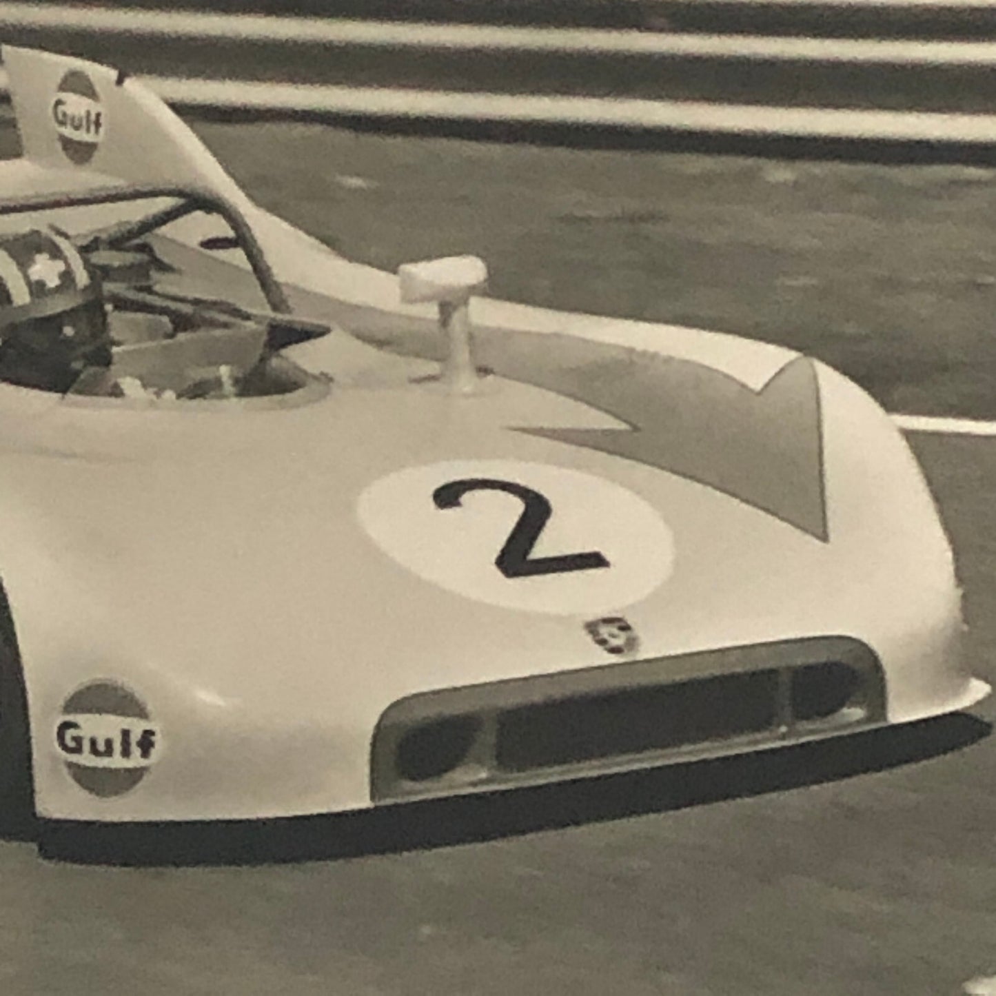 Vintage Jo Siffert Gulf Racing Porsche Car Postcard Post Card