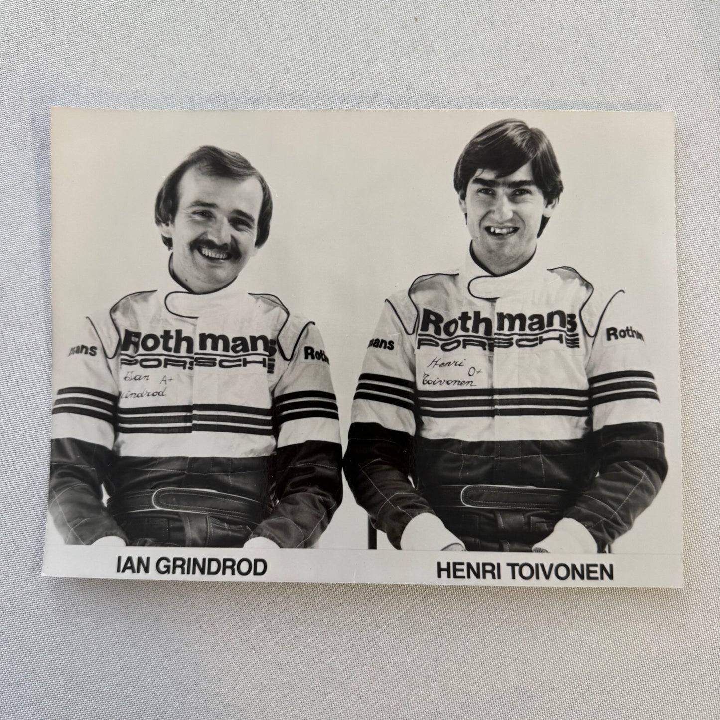Rothmans Porsche Racing Driver Photo Photograph Ian Grindrod Henri Toivonen