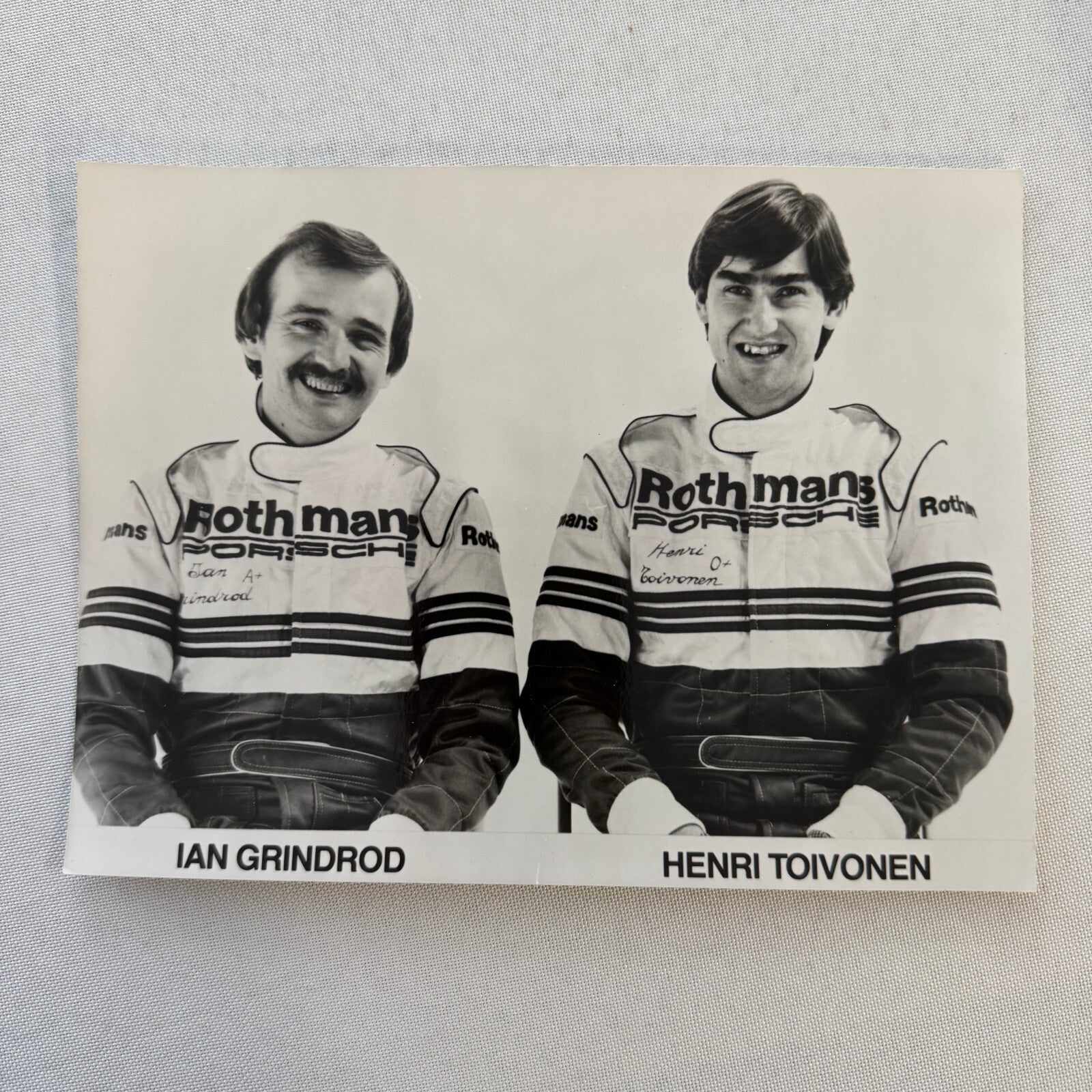 Rothmans Porsche Racing Driver Photo Photograph Ian Grindrod Henri Toivonen