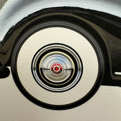 1938 Packard Model 1608 Twelve Cabriolet by Brunn Car Illustration Art Drawing