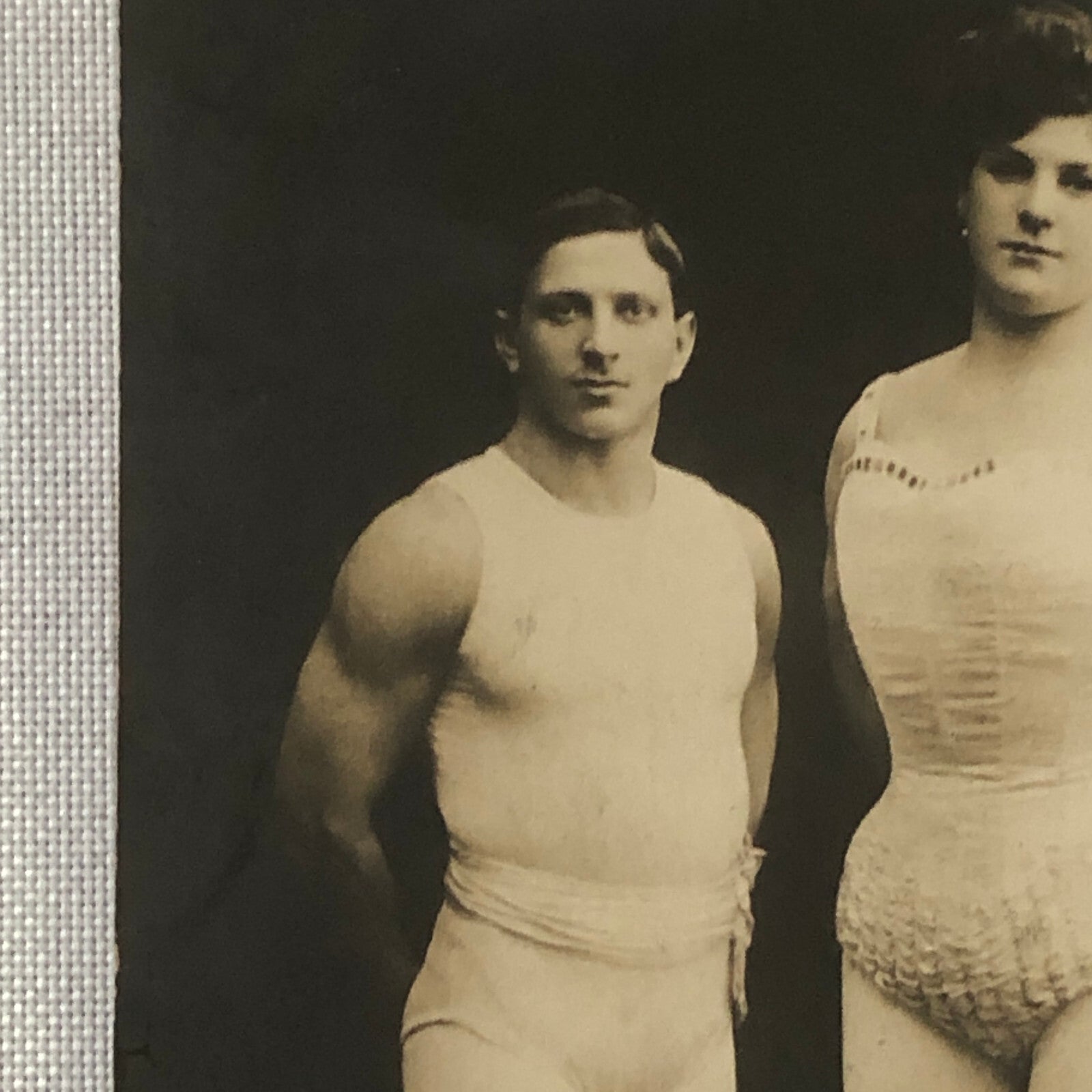 Circus Performer Real Photo Postcard Post Card RPPC The Sandwinas