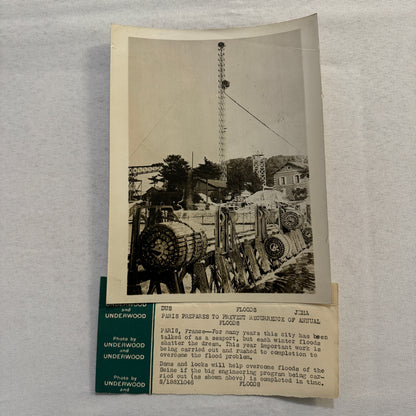 Paris Construction of Dams and Locks to Prevent Floods Press Photo Photograph