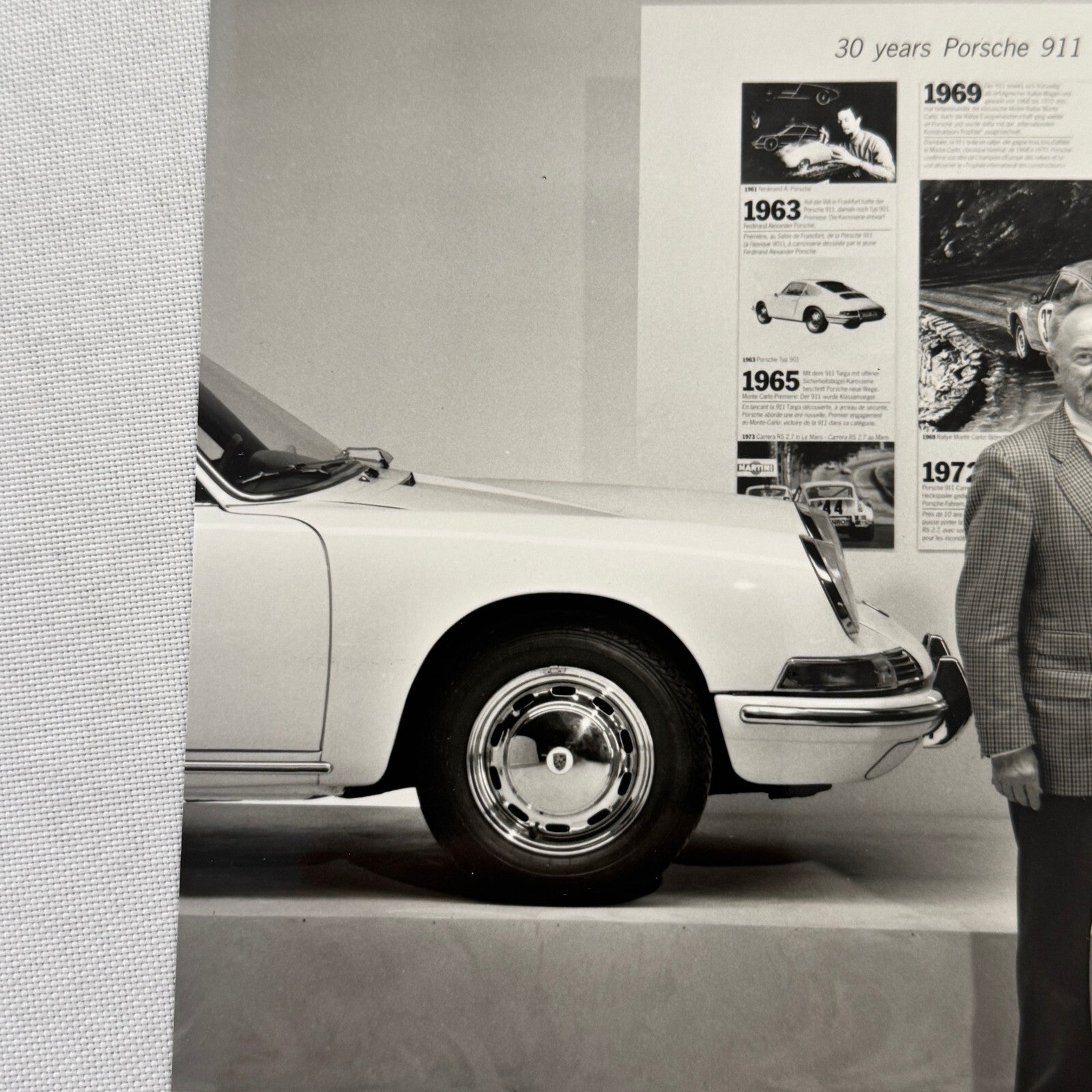 Porsche Factory Press Photo Photograph Porsche 911 Dr Ferdinand Porsche