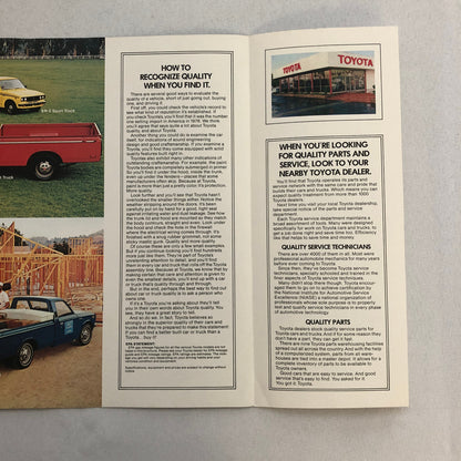 1977 Toyota Car Sales Brochure Catalog Celica Corolla Corona Pickup