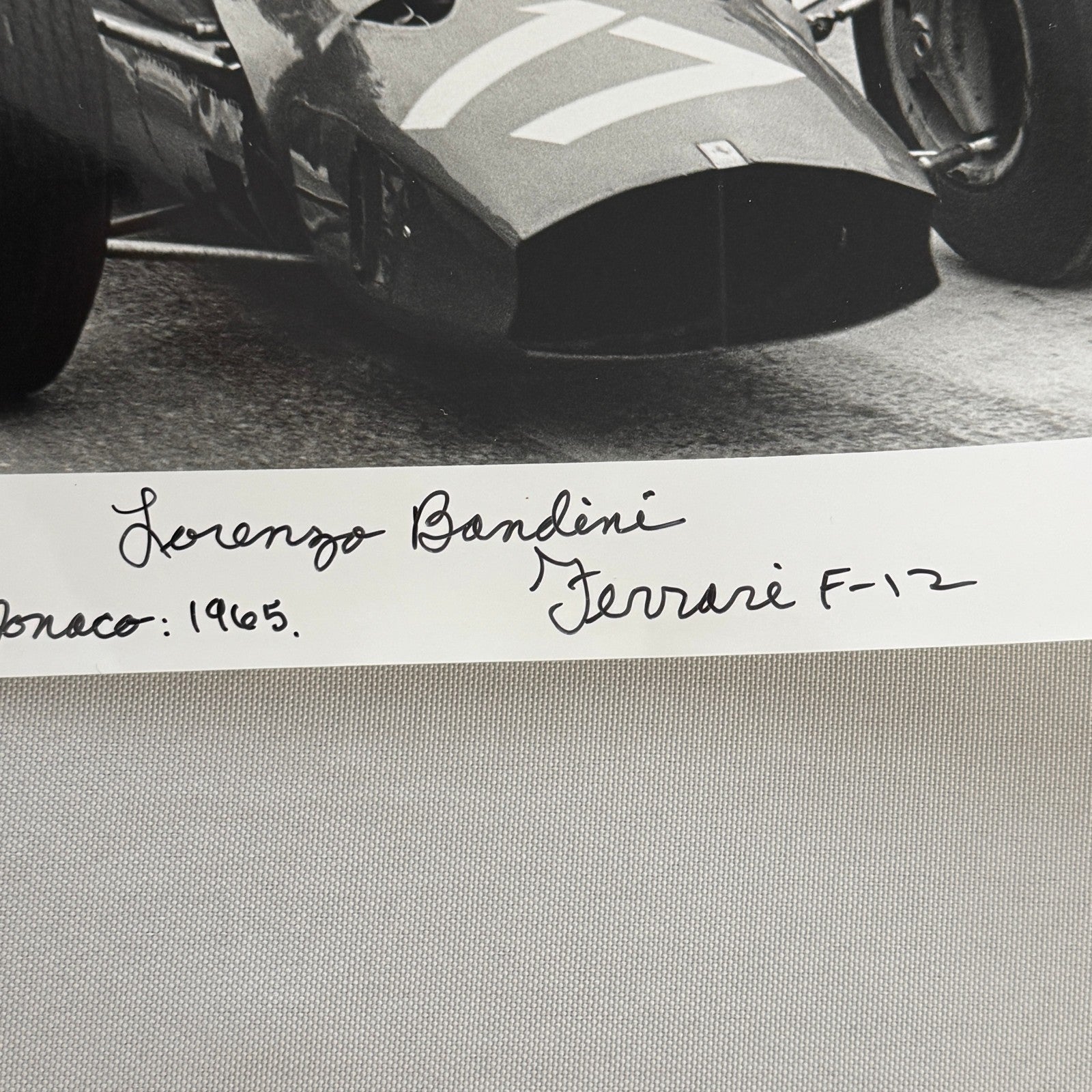 Lorenzo Bandini Ferrari Photo 1965 Monaco Grand Prix Photograph Modern Print