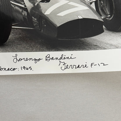 Lorenzo Bandini Ferrari Photo 1965 Monaco Grand Prix Photograph Modern Print