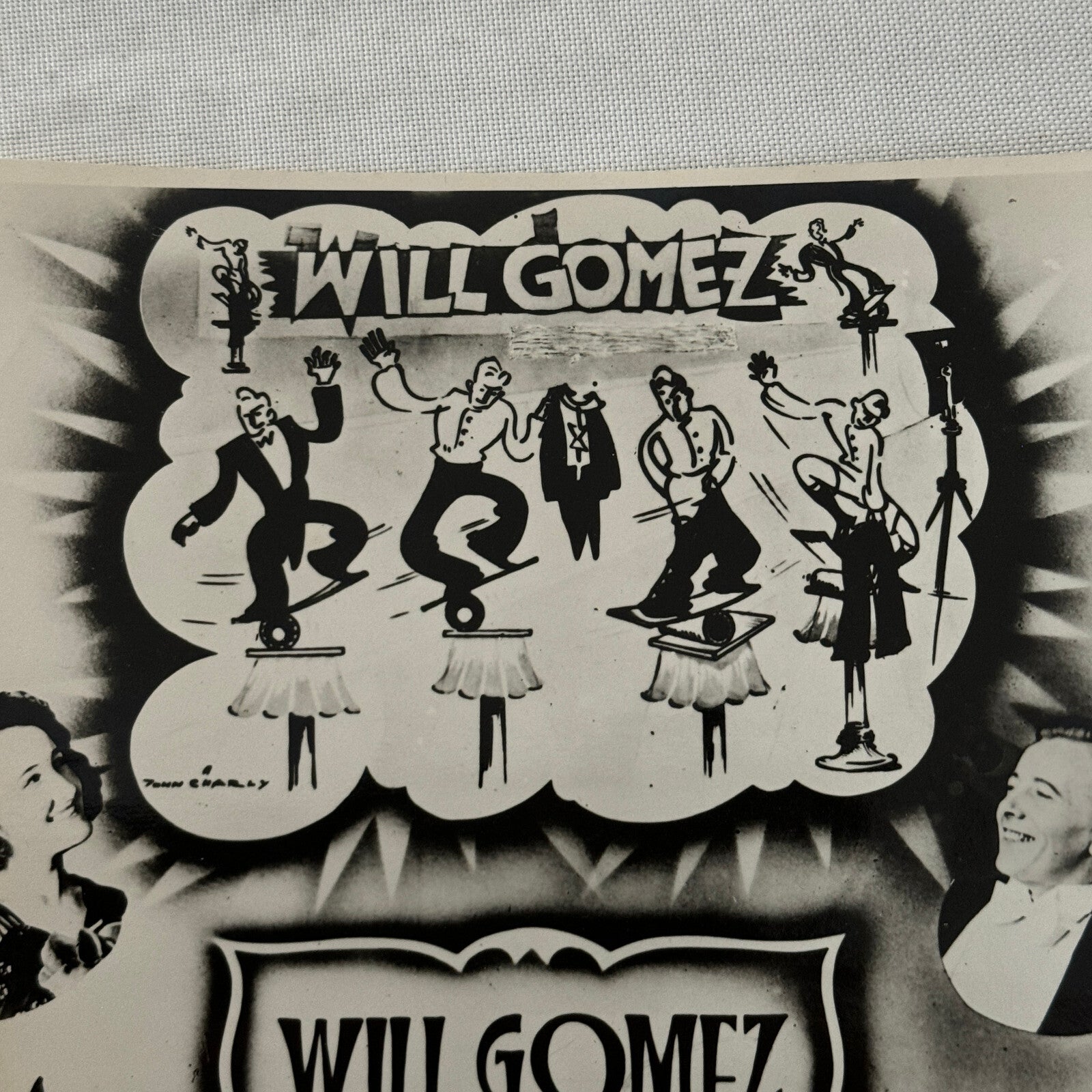 Vintage Circus Performer Acrobat Balancing Act Photo Photograph Will Gomez