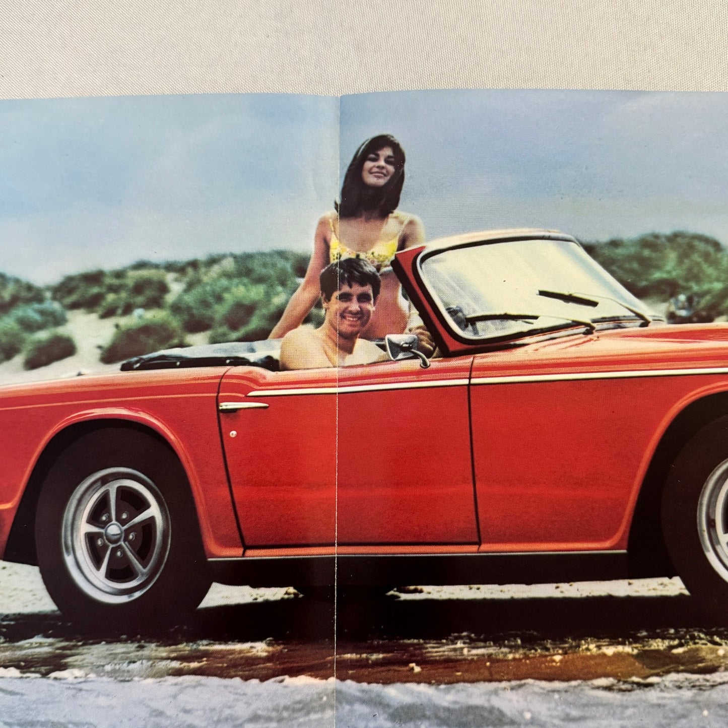 Triumph TR5 PI Roadster Convertible VIntage Car Sales Brochure Catalog FRENCH