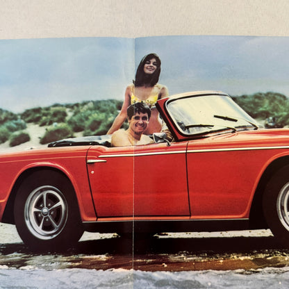 Triumph TR5 PI Roadster Convertible VIntage Car Sales Brochure Catalog FRENCH