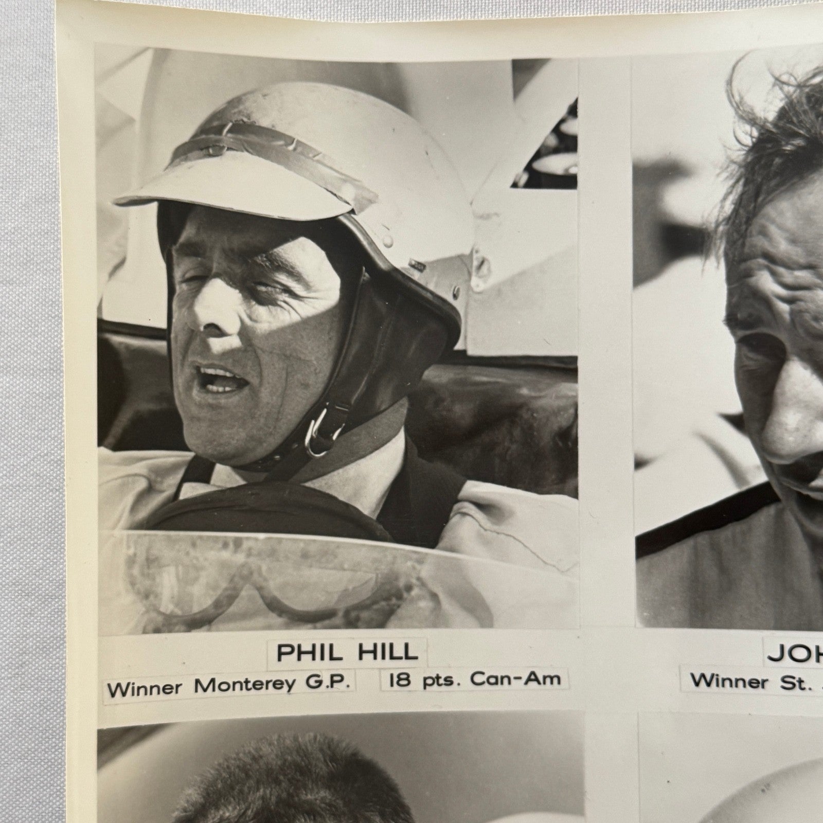 Vintage Racing Driver Photo Phil Hill John Surtees Bruce McLaren Mark Donohue