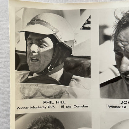Vintage Racing Driver Photo Phil Hill John Surtees Bruce McLaren Mark Donohue