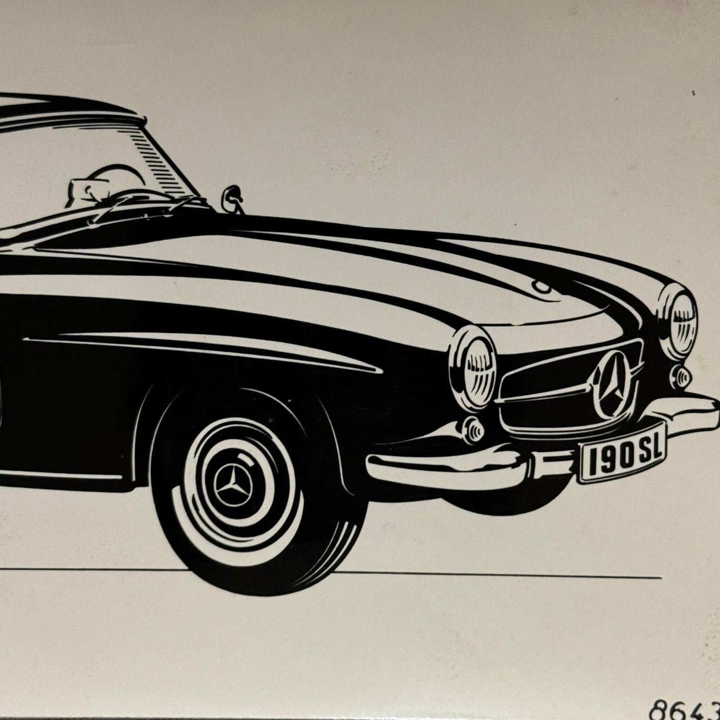 Vintage Mercedes 190SL 190 SL Roadster Hardtop Photo Photograph Lot 5x