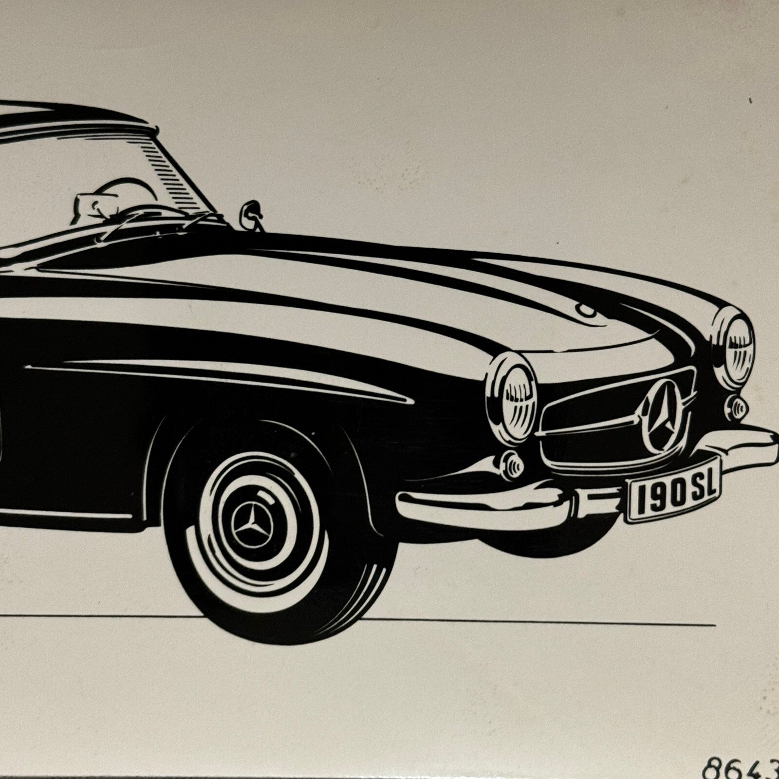 Vintage Mercedes 190SL 190 SL Roadster Hardtop Photo Photograph Lot 5x